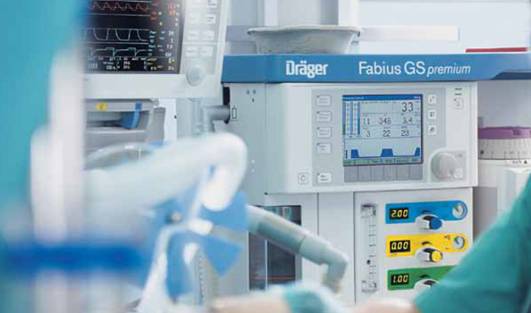 독일 드래거 Dräger사의 하이엔드급 마취기 이미지